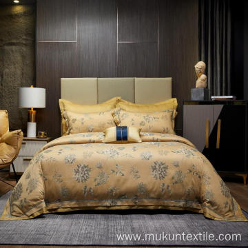 Professional solid yarn-dyed jacquards Luxury Bedding Set